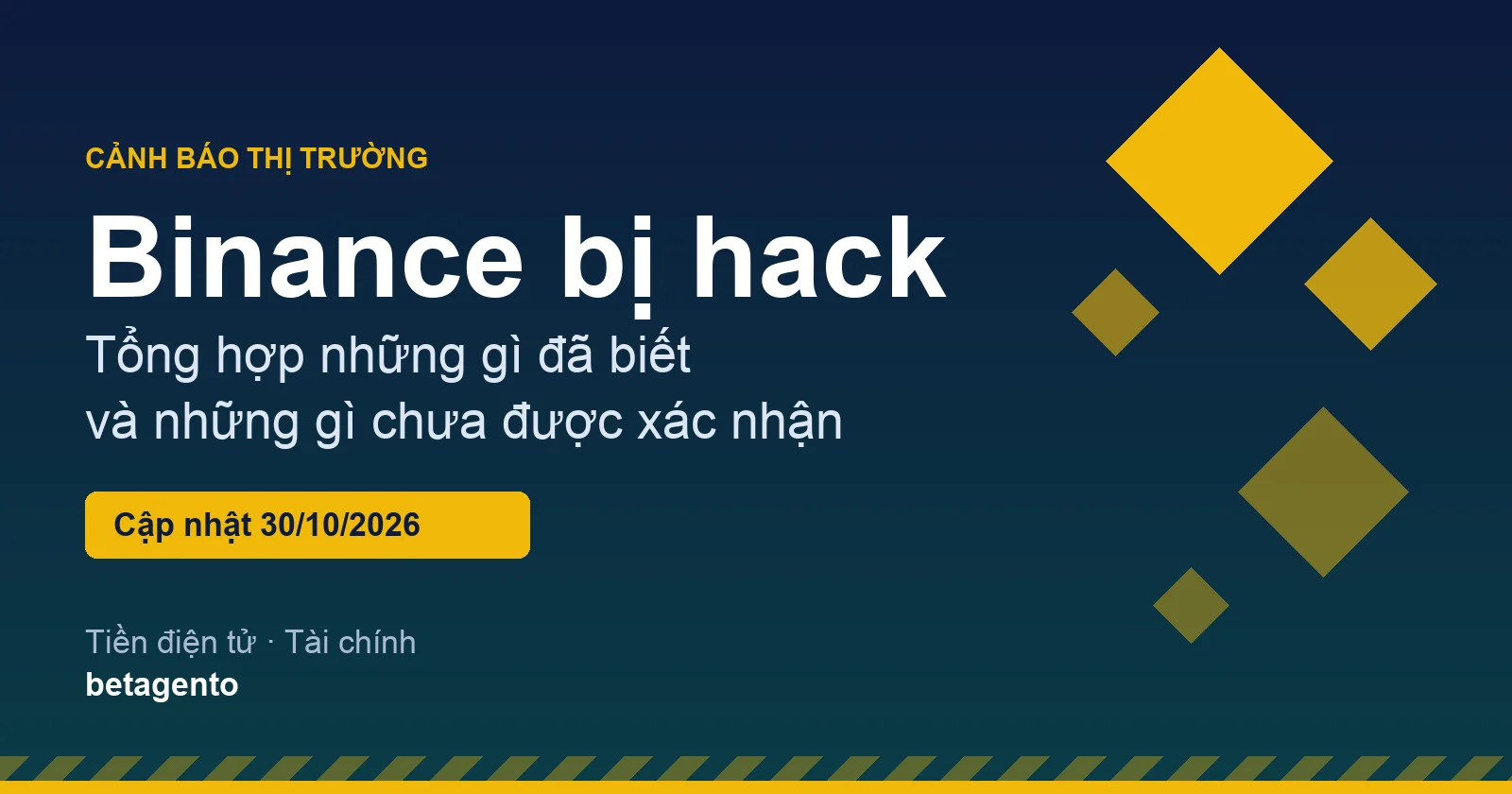 Binance bị hack: tổng hợp những gì đã biết